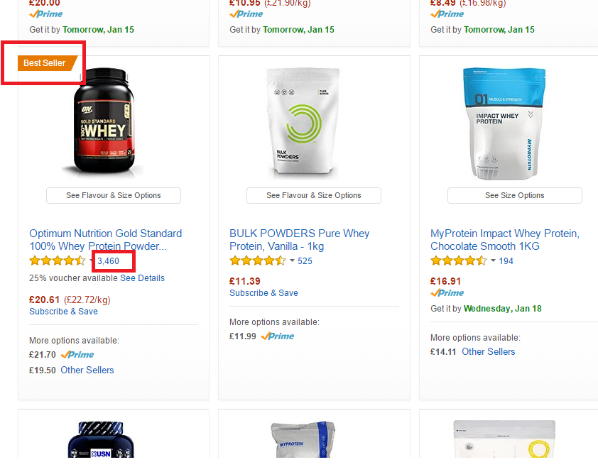 Amazon Product Screenshot