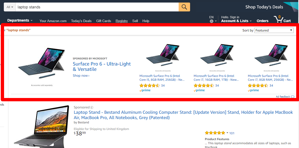 Amazon Headline Ads