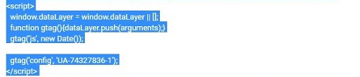 google analytics code