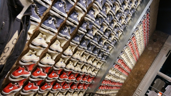 stocked shelves