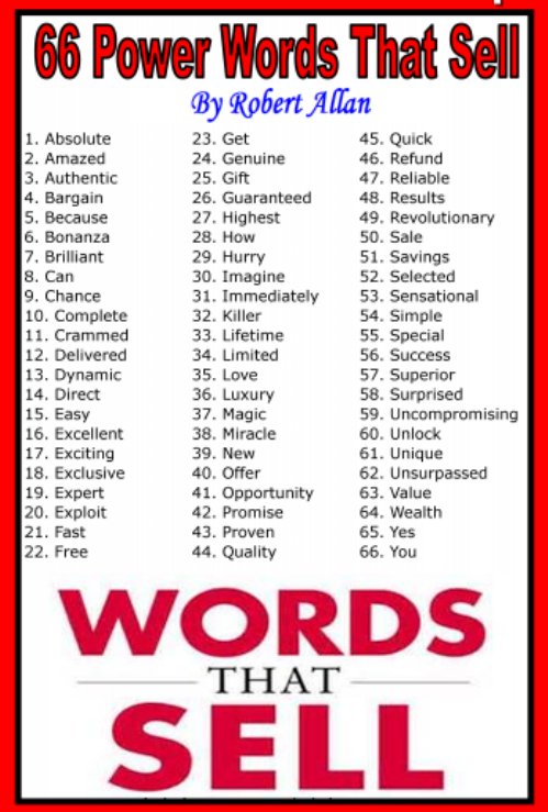 words that sell