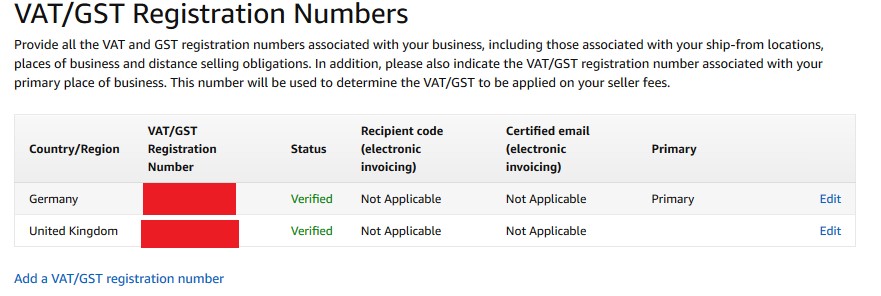 european vat numbers