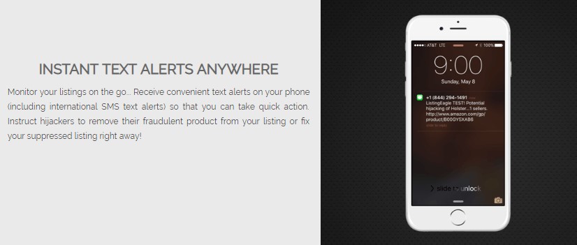 hijacked listing text alerts
