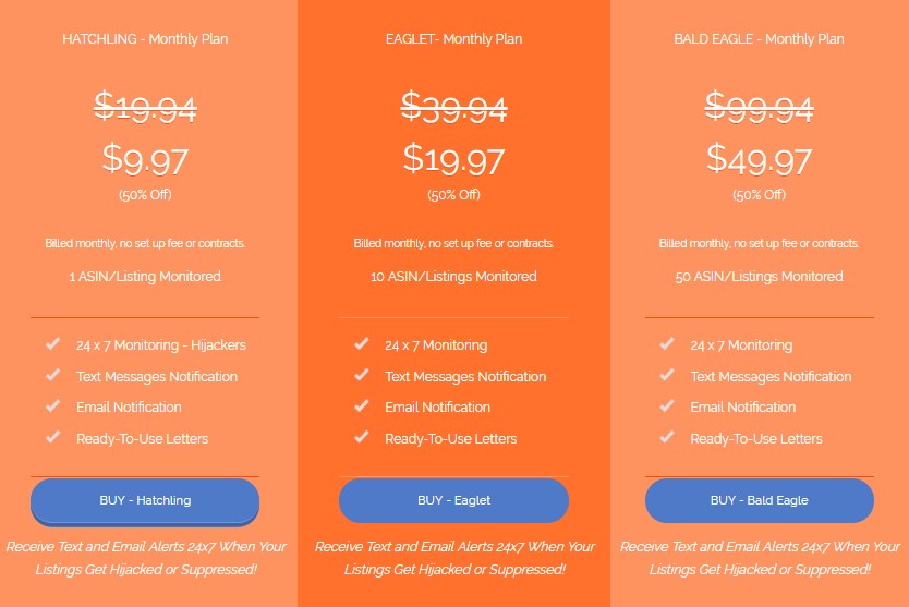 listing eagle pricing
