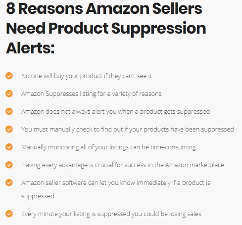 product suppression alerts